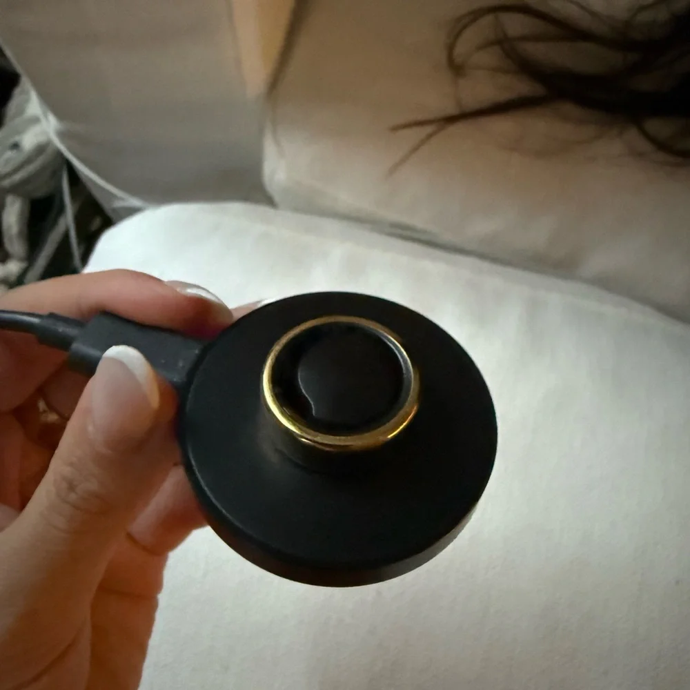 Oura Gold Smart Ring Sleek Wearable